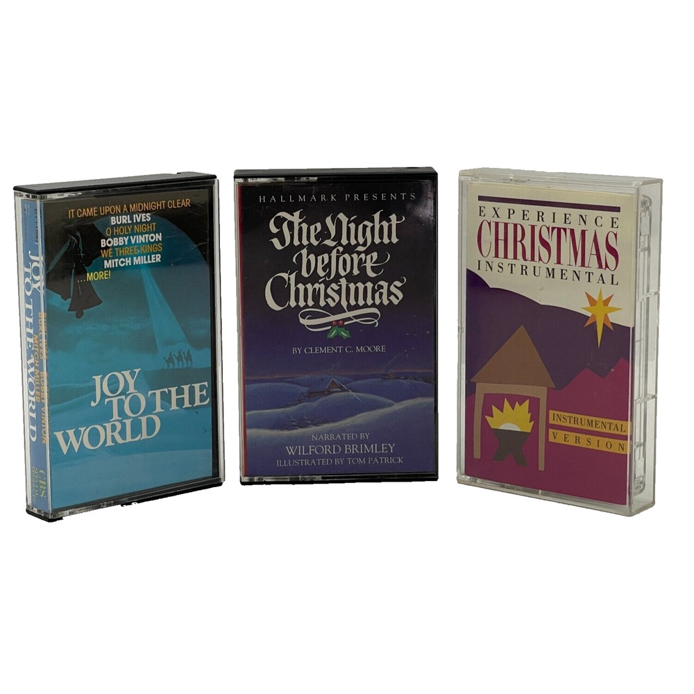 Mixed Lot Of 3 Christmas Music Cassette Tapes